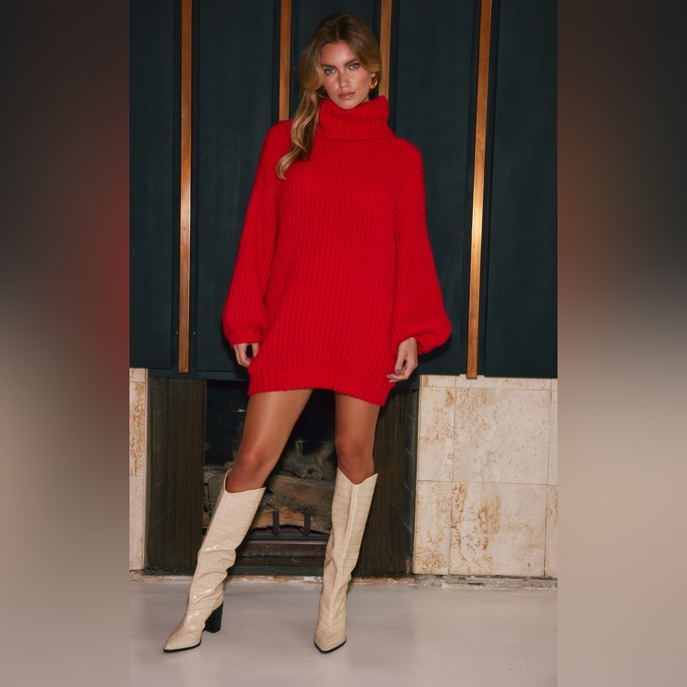 12th tribe mini sweater dress